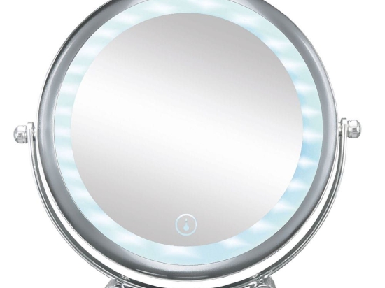 Καθρέφτης Επιτραπέζιος Bright Shorty 5886 Silver Kleine Wolke Μέταλλο,Γυαλί