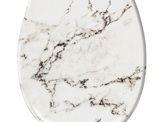 Καπάκι Λεκάνης Marble 1843 37x45cm Anthracite Kleine Wolke Πλαστικό