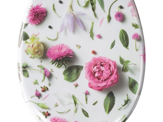 Καπάκι Λεκάνης Rosalie 1850 37x45cm Multicolor Kleine Wolke Πλαστικό