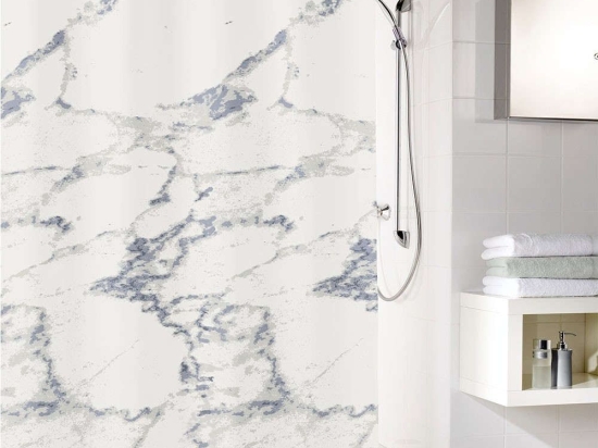 Κουρτίνα Μπάνιου Marble 5283 Anthracite Kleine Wolke 120Πx200Υ 120x200cm Πολυέστερ
