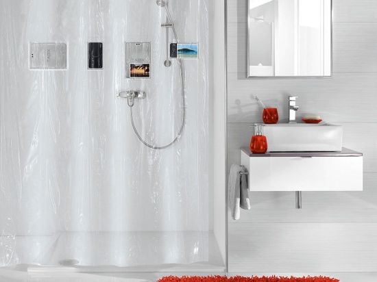 Κουρτίνα Μπάνιου Pocket 5936 Clear Kleine Wolke 180Πx200Υ 180x200cm PEVA
