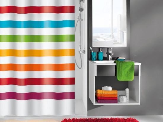 Κουρτίνα Μπάνιου Select 5255 Multicolor Kleine Wolke 180Πx200Υ 180x200cm Πολυέστερ