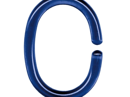 Κρίκοι Κουρτίνας Μπάνιου Duschvorhangringe 0268 12pcs Dark Blue Kleine Wolke Πλαστικό