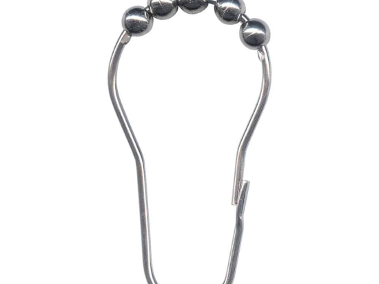Κρίκοι Κουρτίνας Μπάνιου Duschvorhangringe Boccia 3332 12pcs Chrome Kleine Wolke Μέταλλο