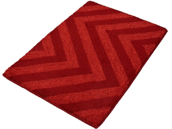 Πατάκι Μπάνιου Malua 5533 Dark Red Kleine Wolke 50X60 Ακρυλικό-Πολυέστερ