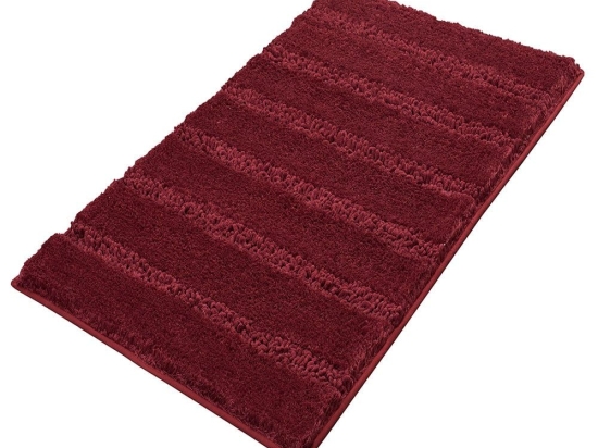 Πατάκι Μπάνιου Monrovia 4094 Burgundy Kleine Wolke 60X60 Πολυέστερ