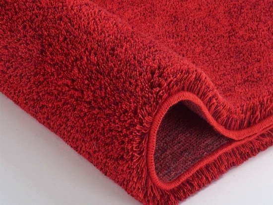 Πατάκι Μπάνιου Relax 5405 Round Ruby Red Kleine Wolke Φ100 Acrylic