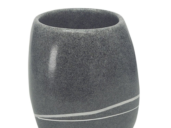 Ποτήρι Οδοντόβουρτσας Stones 5080 Dark Grey Kleine Wolke Πολυρεσίνη