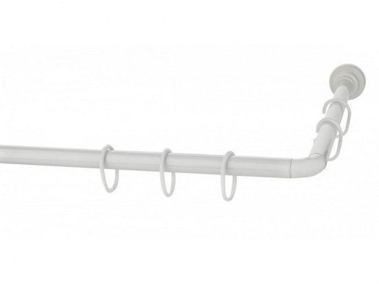 Βραχίονας Μπάνιου Γωνιακός Νο 1270 White Grekon 80X170cm Αλουμίνιο