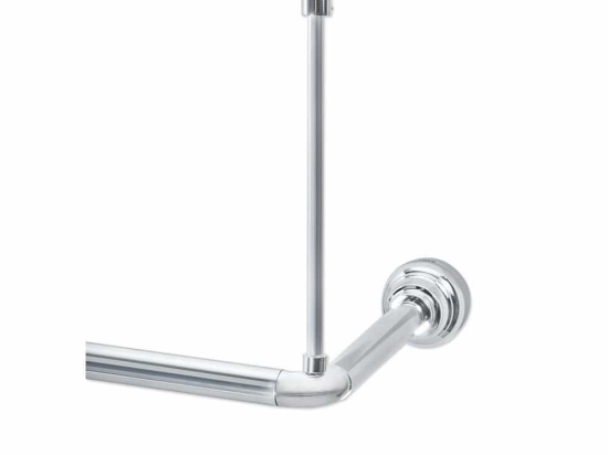 Στήριγμα Οροφής Γωνιακού Βραχίονα Νο 21 Chrome Grekon Αλουμίνιο