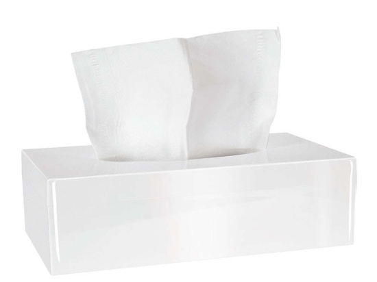 Κουτί για χαρτομάντηλα Tissue Box 8044 13,5x11,3x25cm White Kleine Wolke Πολυέστερ