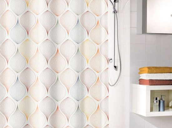 Κουρτίνα Μπάνιου Magic 5963 Multicolor Kleine Wolke 180Πx200Υ 180x200cm Πολυέστερ