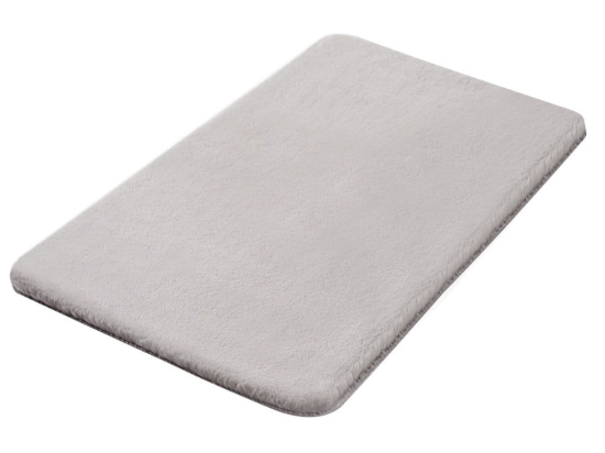 Πατάκι Μπάνιου Cony Silver Grey Kleine Wolke 55Χ65 Πολυέστερ