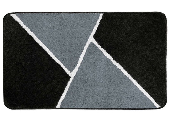 Πατάκι Μπάνιου Hailey 9132 Black Kleine Wolke 60x100cm 60x100cm Acrylic