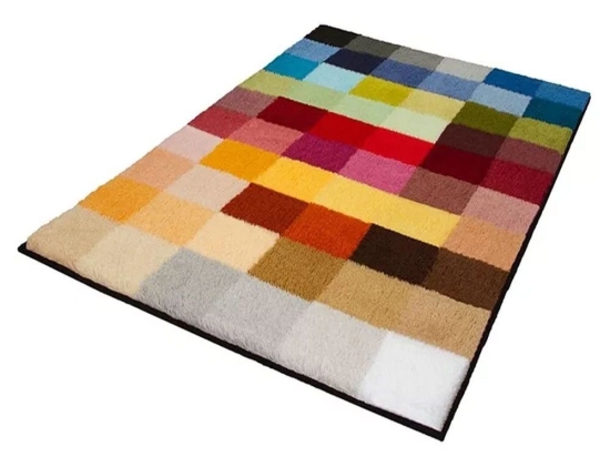 Πατάκι Μπάνιου Cubetto Round Multicolor Kleine Wolke 90X90cm Round Polyacrylic