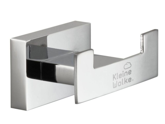 Κρεμάστρα Μπάνιου Meo 7x 3,5x4,7cm Silver Kleine Wolke Ορείχαλκος, Ατσάλι