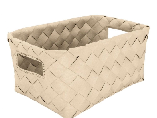 Καλάθι Αποθήκευσης Aspera M 18,5x12x28cm Sandbeige Kleine Wolke Πολυαιθυλένιο