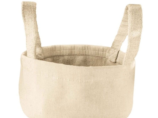 Καλάθι Αποθήκευσης Godona S 19x19cm Sandbeige Kleine Wolke Βαμβάκι