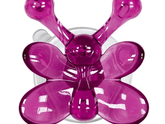 Κρεμάστρα Μπάνιου Crazy Hooks Butterfly Lisa 7,1x7,5cm Cassis Kleine Wolke Θερμοπλαστικό