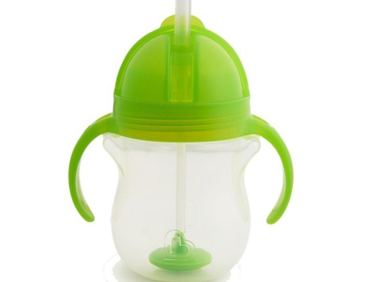 Ποτήρι Βρεφικό Με Καλαμάκι Tip & Sip Cup 207ml Green Munchkin 207ml Πλαστικό