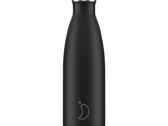 Μπουκάλι Θερμός 200206 500ml Black Matte Chilly’s Ανοξείδωτο Ατσάλι