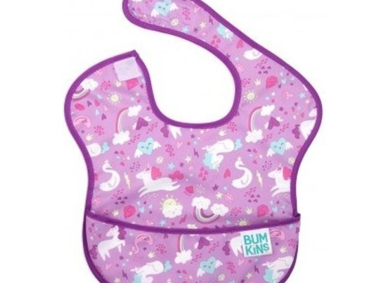 Σαλιάρα Superbib Unicorns 25x22,8cm Multi Bumkins Πολυέστερ