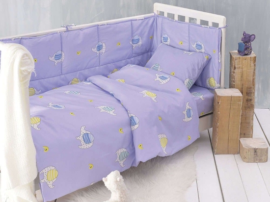 Σεντόνι Λίκνου Wooly Green Ρυθμός Λίκνου 80x110cm 100% Βαμβάκι