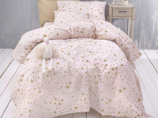 Πάπλωμα Diva Estella Σετ 3τμχ. Pink Ρυθμός Υπέρδιπλο 220x240cm 100% Βαμβάκι