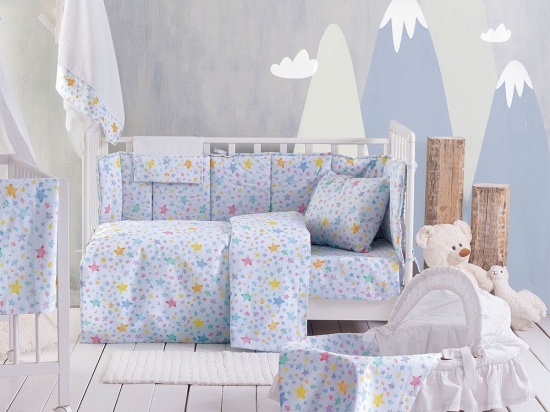 Πάντα Βρεφική Glow Blue Ρυθμός 43x200cm 100% Βαμβάκι