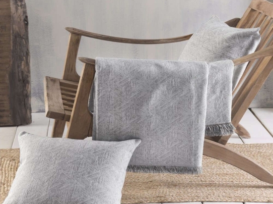 Ριχτάρι Diamont 03 Grey Ρυθμός Διθέσιο 180x240cm 100% Βαμβάκι