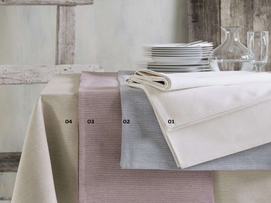 Τραπεζομάντηλο Με Αζούρ Batavia 02 Grey Ρυθμός 140X220 140x220cm 100% Βαμβάκι