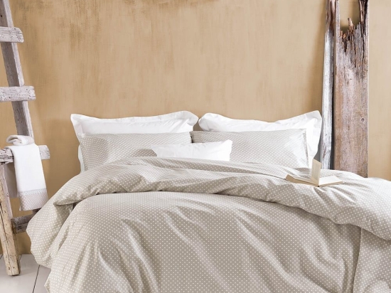 Σεντόνια Symbol Pixie (Σετ 4τμχ) Beige Ρυθμός Υπέρδιπλο 230x270cm 100% Βαμβάκι