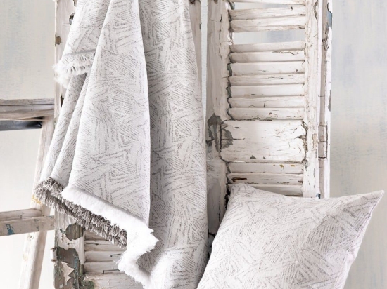 Ριχτάρι Alves Beige-Grey Ρυθμός Τετραθέσιο 180x330cm 100% Βαμβάκι