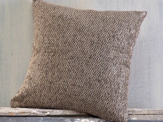 Μαξιλαροθήκη Διακοσμητική Rowen Brown Ρυθμός 40Χ40 Chenille,Βαμβάκι,Polyester