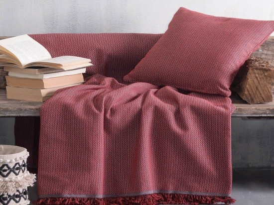 Ριχτάρι Luna Bordo Ρυθμός Πολυθρόνα 160x180cm 100% Βαμβάκι
