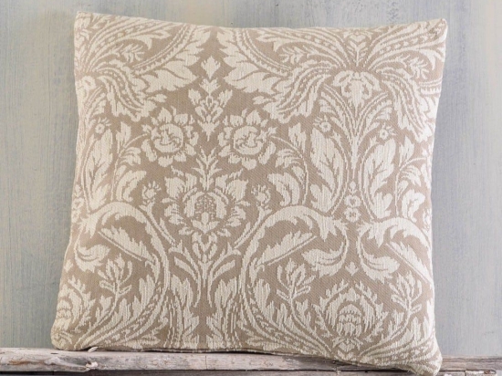 Μαξιλαροθήκη Διακοσμητική Vilano Ecru-Beige Ρυθμός 40Χ40 Chenille,Βαμβάκι,Polyester