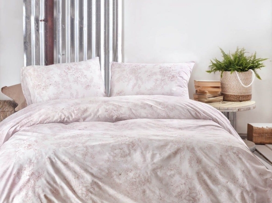 Πάπλωμα Lucette (Σετ 3τμχ) Pink Ρυθμός Υπέρδιπλo 220x240cm 100% Βαμβάκι