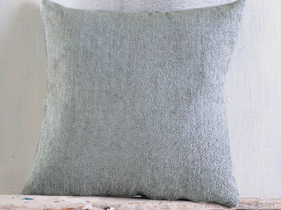 Μαξιλαροθήκη Διακοσμητική Avida Grey Ρυθμός 40Χ40 Chenille,Βαμβάκι,Polyester