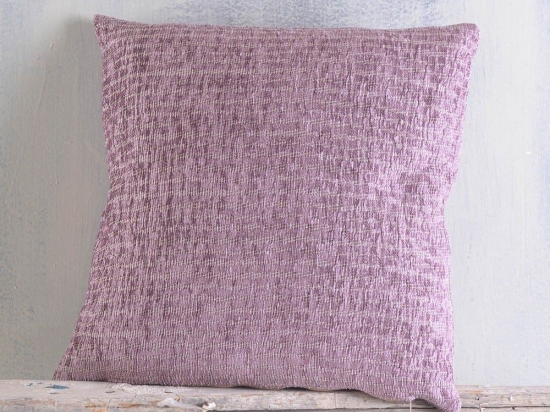 Μαξιλαροθήκη Διακοσμητική Rachell Purple Ρυθμός 40Χ40 Chenille,Βαμβάκι,Polyester