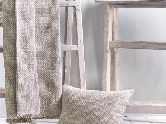 Ριχτάρι Tempe Beige Ρυθμός Τετραθέσιο 180x330cm Chenille,Βαμβάκι,Polyester