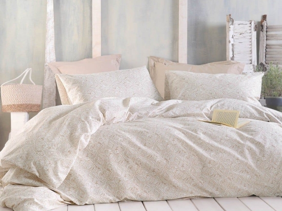 Κουβερλί Amara (Σετ 2τμχ) Beige Ρυθμός Ημίδιπλο 160x240cm Βαμβάκι-Πολυέστερ
