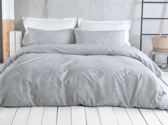 Πάπλωμα Miriam (Σετ 3τμχ) Dark Grey Ρυθμός Υπέρδιπλo 220x240cm Βαμβάκι-Πολυέστερ