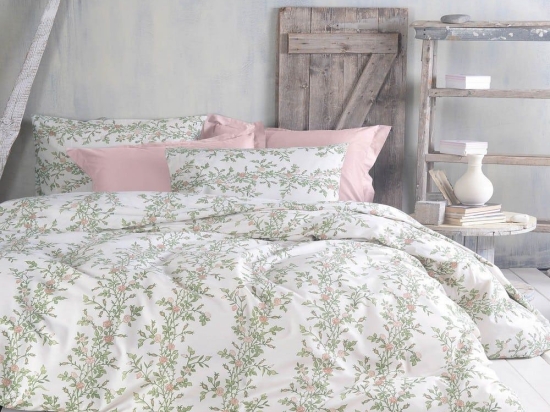 Σεντόνια Talia (Σετ 4τμχ) Pink Ρυθμός Υπέρδιπλo 230x260cm Βαμβάκι-Πολυέστερ