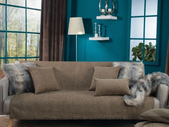 Ριχτάρι Solid 303 Beige Teoran Τριθέσιο 180x300cm Βαμβάκι-Πολυέστερ