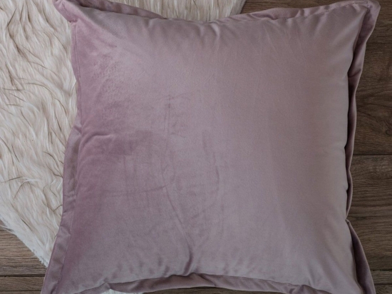 Μαξιλαροθήκη Διακοσμητική Velvet 12 Purple Teoran 45X45 45x45cm Acrylic