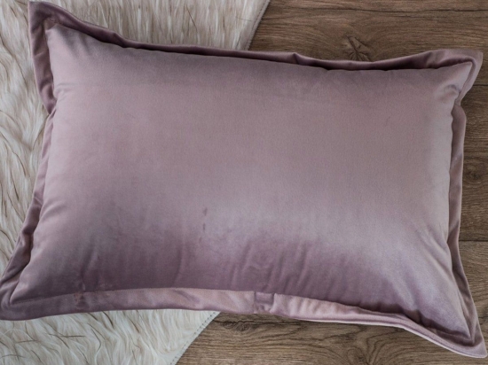 Μαξιλάρι Διακοσμητικό (Με Γέμιση) Velvet 12 Purple Teoran 30X50 30x50cm Acrylic