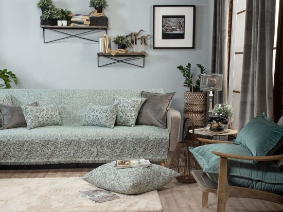 Ριχτάρι Georgia 13 Mint Teoran Διθέσιο 180x250cm Ακρυλικό-Πολυέστερ