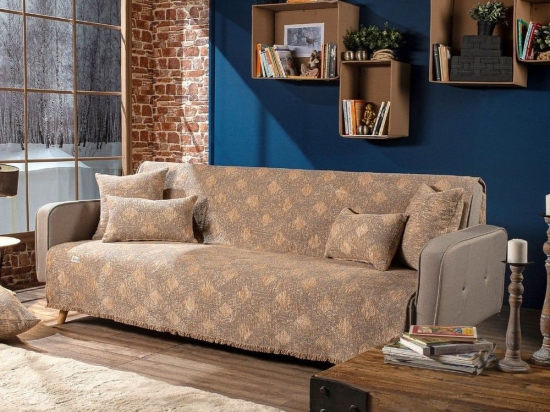 Ριχτάρι Ohio 14 Beige Teoran Πολυθρόνα 180x150cm Ακρυλικό-Πολυέστερ