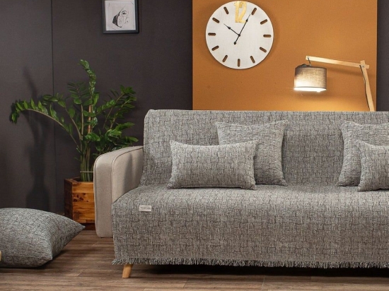 Ριχτάρι Ontario 11 Grey Teoran Διθέσιο 180x250cm Ακρυλικό-Πολυέστερ