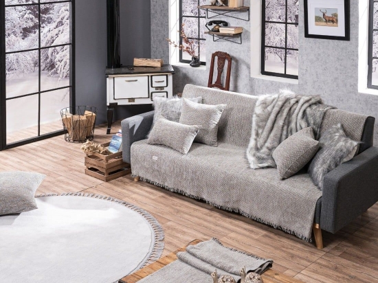 Ριχτάρι Utah 11 Grey Teoran Διθέσιο 180x250cm Ακρυλικό-Πολυέστερ